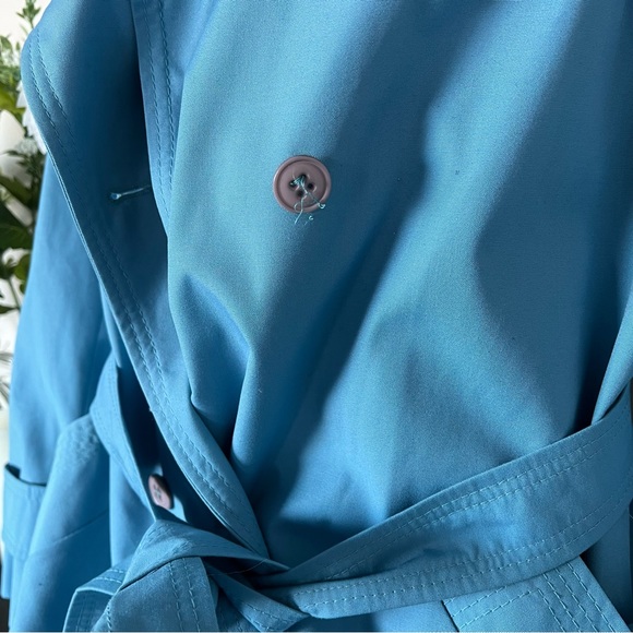 Blue Croydon (made in Poland) spring trench, vintage size 18 - Picture 10 of 10